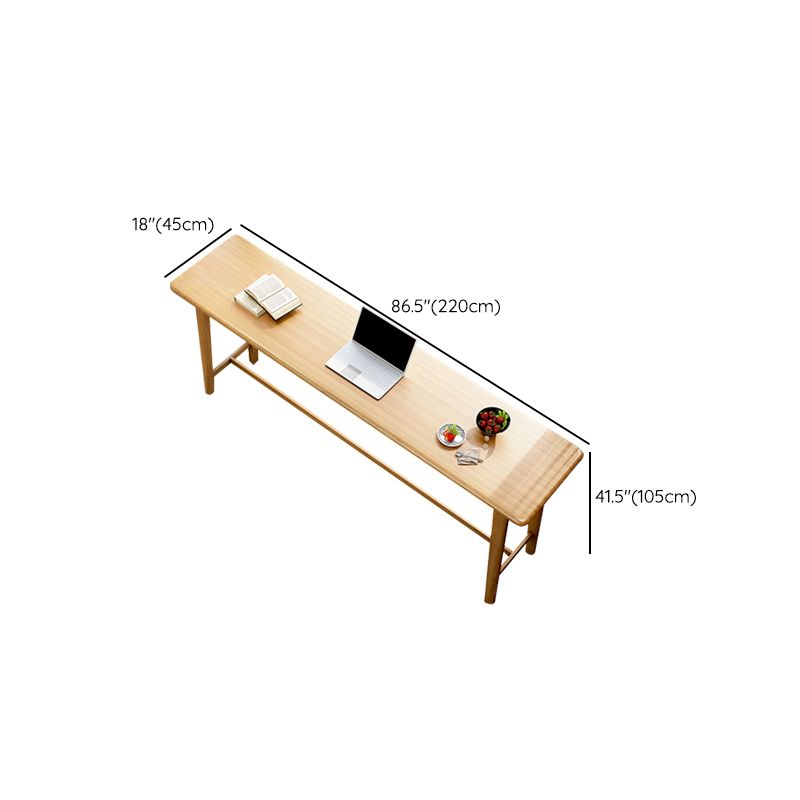 Eigentijdse bar-eettafel voor binnen, rechthoekig houten aanrechttafel