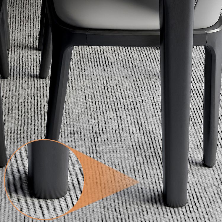 Mesa de comedor con base de madera maciza, mesa de comedor moderna rectangular para comedor