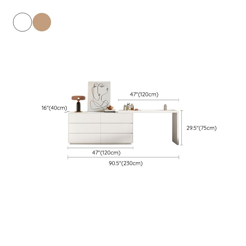 Modern Wooden Standing With Drawer White Bedroom Vanity Dressing Table Clearhalo 'Bedroom Furniture' 'furn' 'furn_makeup_vanities' 'Furniture' 'Makeup Vanities' 'makeup_vanities' 1200x1200_90bca1f7-d01b-4841-8416-150bc017299c