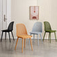 Modern Dining Chairs Armless Dining Chair with Plastic Legs for Kitchen