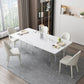 Modern White Dining Table Rectangle Sintered Stone Dining Table with Acrylic Legs Clearhalo ' dining_table' 'Dining Tables & Seating' 'Dining Tables' 'furn' 'furn_dining_table' 'Furniture' 'furniture_dining_table' 'Kitchen & Dining Furniture' 'kitchen&dining_furn' 'kitchen' 'kitchen_dining_table' 1200x1200_90be3a6e-6ff8-47a7-9eac-6f008e1e1d18