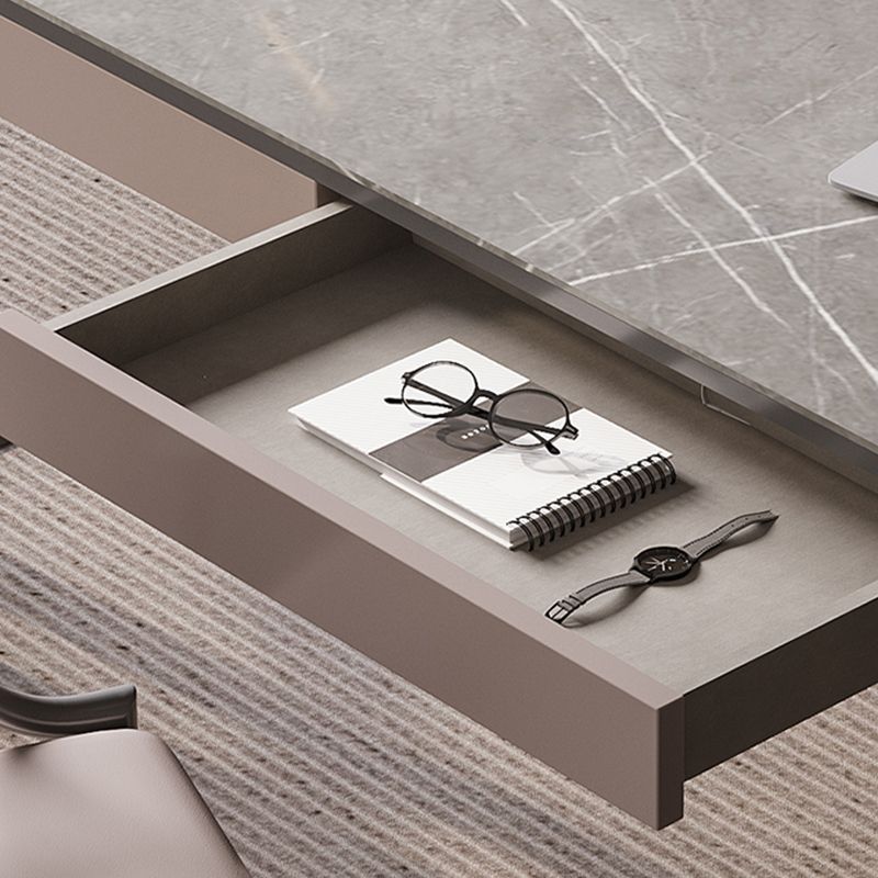 Moderne 2 Schubladen Büro-Schreibtisch Stein 29,53 Zoll großer Schreibtisch
