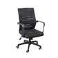 Modern Office Chair Adjustable Seat Height Fixed Arms with Wheels