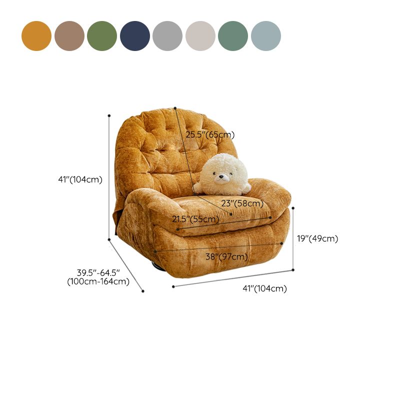 Sedia a sdraio per recliner di reclinati manuale di rocker rober girevole.