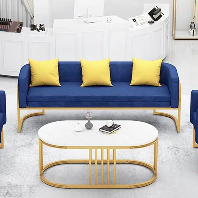 Scandinavische vaste kleur fluweel kussen achterste bank met smokingarm