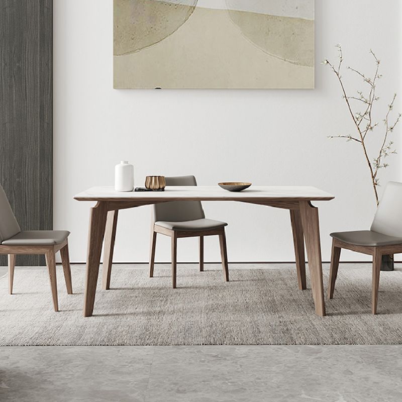 Mid-Century Rectangle Shape Table Sintered Stone Dining Table for Kitchen Clearhalo ' dining_table' 'Dining Tables & Seating' 'Dining Tables' 'furn' 'furn_dining_table' 'Furniture' 'furniture_dining_table' 'Kitchen & Dining Furniture' 'kitchen&dining_furn' 'kitchen' 'kitchen_dining_table' 1200x1200_90c7d2dd-ecda-4863-a161-76882c608dd8
