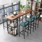Modern de 1/4/7 piezas de mesa de barra de barra de pino de madera de pino con taburetes altos