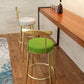 Industrial Low Back Counter Stool Armless Bar Chair with Metal Footrest