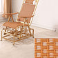 Rocker moderne en osier tissé Rope pliable et fauteuil inclinable résistant aux intempéries