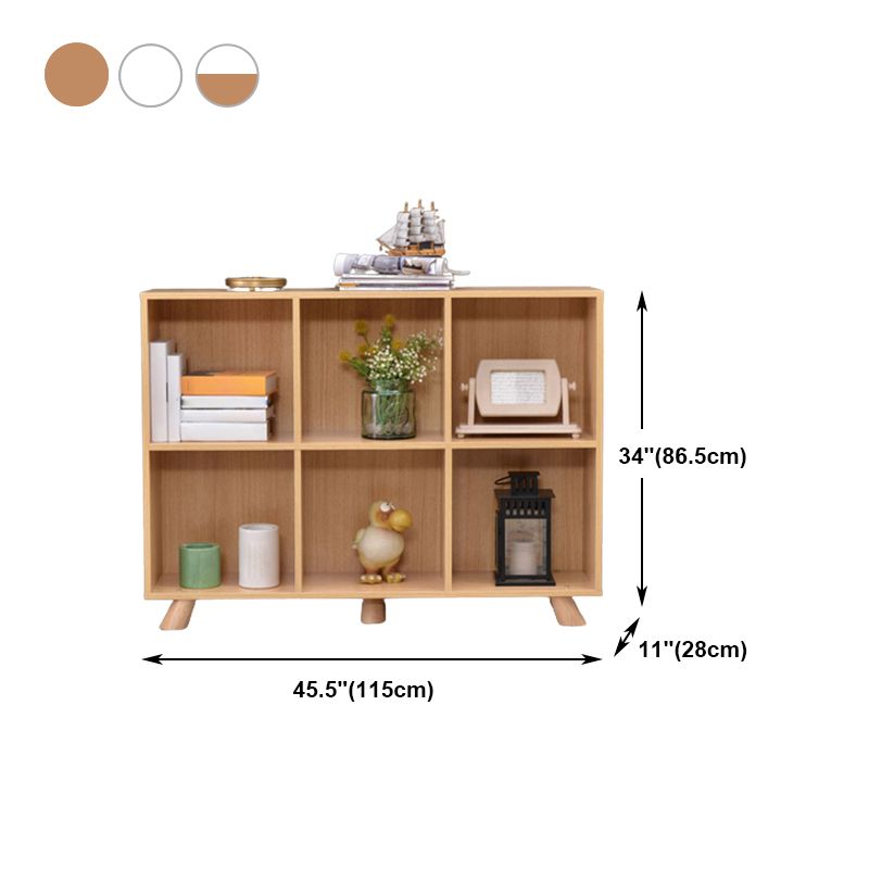 Engineered Wood Shelf Bookcase Contemporary Bookshelf for Study Room