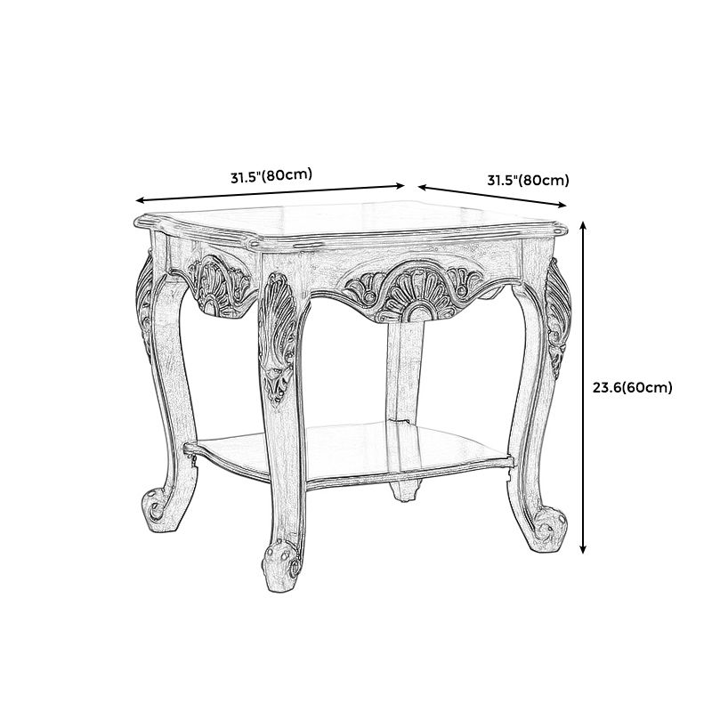 Brown Rubber Wood Side Table, Traditional Rectangular End Table Clearhalo 'Coffee & Accent Tables' 'End & Side Tables' 'end_side_table' 'end_side_tables' 'furn' 'furn_end_side_tables' 'Furniture' 'furniture_end_side_table' 'Living Room Furniture' 1200x1200_90cee3ca-8a31-411a-a332-3d2fa0a56207