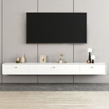 Modern TV Stand Console Wooden Wall-mounted TV Stand with Drawers