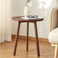 Table d'appoint contemporaine en bois massif, table d'appoint de salon marron