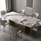 Glam 1/2/3/4/5 Pieces Dining Set Sintered Stone Dining Table Set Clearhalo 'Dining Room Sets' 'Dining Tables & Seating' 'dining_room_set' 'furn' 'furn_dining_room_set' 'Furniture' 'furniture_dining_room_set' 'Kitchen & Dining Furniture' 1200x1200_90d1ef2c-74ad-4d96-8b0c-c9442fdb492e