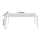 Metal Contemporary Rectangular Table White Sintered Stone Dining Table with 4 Legs Clearhalo ' dining_table' 'Dining Tables & Seating' 'Dining Tables' 'Furniture' 'furniture_dining_table' 'Kitchen & Dining Furniture' 'kitchen&dining_furn' 'kitchen' 'kitchen_dining_table' 1200x1200_90d24b84-0335-41c2-b51b-38bd9f1a4a0a