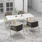 Glam 1/4/5/7 Pieces Dinette Set Sintered Stone Dining Table Set with Chairs Clearhalo 'Dining Room Sets' 'Dining Tables & Seating' 'dining_room_set' 'furn' 'furn_dining_room_set' 'Furniture' 'furniture_dining_room_set' 'Kitchen & Dining Furniture' 'kitchen&dining_furn' 'kitchen' 1200x1200_90d334dc-09c0-44c0-b4ff-3b8f5026d710