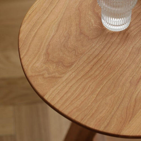 Ash Wood 2 gambe tavolino da caffè ellittico 2 tavolo da cocktail nidificante