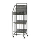 3-Shelf Metal Etagere Bookcase Contemporary Book Shelf,39''H x 11''W Clearhalo 'Bookcases' 'furn' 'furn_bookcases' 'Furniture' 'furniture_bookcases' 'kitchen' 'kitchen_bookcases' 'Living Room Furniture' 'Office Furniture' 1200x1200_90d3f852-7a63-4dcd-b0e9-dc2ca39cc44f