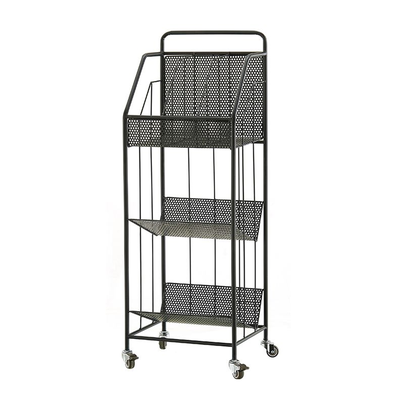 3-Shelf Metal Etagere Bookcase Contemporary Book Shelf,39''H x 11''W Clearhalo 'Bookcases' 'furn' 'furn_bookcases' 'Furniture' 'furniture_bookcases' 'kitchen' 'kitchen_bookcases' 'Living Room Furniture' 'Office Furniture' 1200x1200_90d3f852-7a63-4dcd-b0e9-dc2ca39cc44f