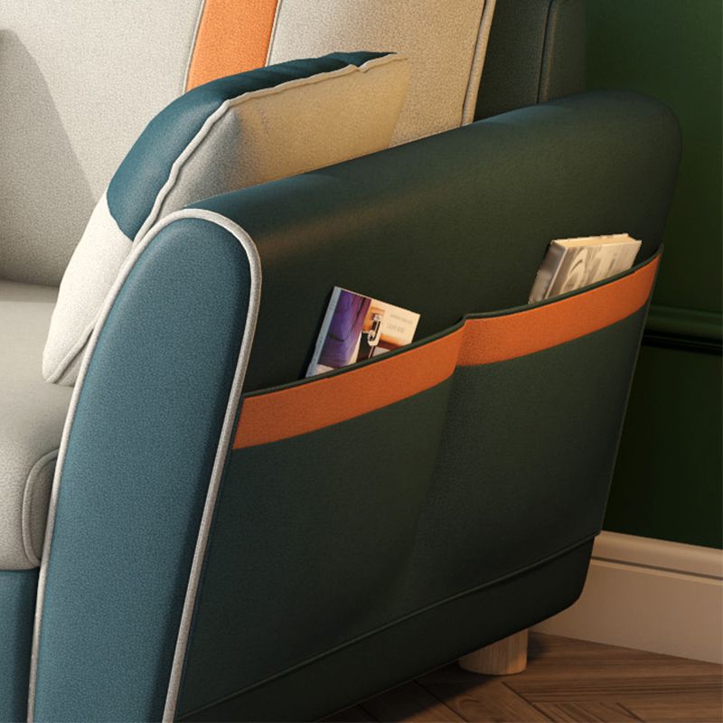 Fabric Cushion Back Sectional Sofa 29.53"High Tuxedo Arm Sofa with Storage Clearhalo 'furn' 'furn_sectionals' 'Furniture' 'furniture_sectionals' 'kitchen' 'kitchen_sectionals' 'Living Room Furniture' 'Sectionals' 1200x1200_90d5b13e-703c-47a5-9bf4-4b4b3c781507