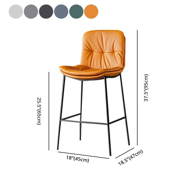 Contemporary Leather Bar Stools Indoor Antique Finish Bar Stool Clearhalo 'Bar Furniture' 'Bar Stools' 'bar_stools' 'furn' 'furn_bar_stools' 'furniture_bar_stools' 'Kitchen & Dining Furniture' 'kitchen&dining_furn' 'kitchen' 'kitchen_furn' Furniture' 1200x1200_90d5bfb2-44d6-43d6-ba14-f4e868d126d5