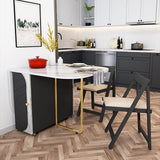 Rectangle Mid-Century Modern Dining Table Metal Base Table for Dining Room,59"L x 31.5"L x 29.3"H Clearhalo ' dining_table' 'Dining Tables & Seating' 'Dining Tables' 'furn' 'furn_dining_table' 'Furniture' 'furniture_dining_table' 'Kitchen & Dining Furniture' 'kitchen&dining_furn' 'kitchen' 'kitchen_dining_table' 1200x1200_90d7fffe-276b-44ba-b24d-d60fe63e010f