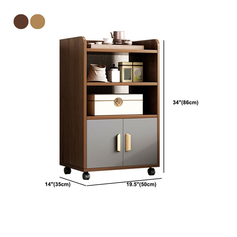 ベッドルームのための現代の木製ベッドサイドキャビネットローワーシェルフナイトテーブル