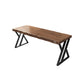 Industrial Solid Wood Office Desk 27,6-inch brede schrijfbureau met ijzeren benen