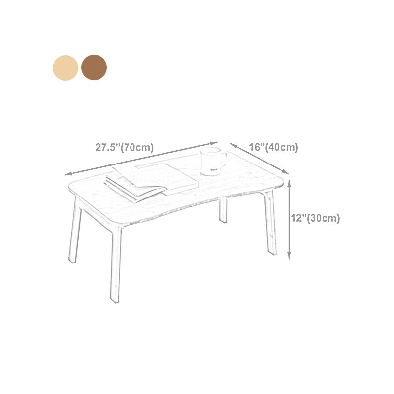 Modern Brown/Oak 4 Legs 1 Coffee Table Geometric Folding Table for Living Room Clearhalo 'Coffee & Accent Tables' 'Coffee Tables' 'coffee_tables' 'furn' 'furn_coffee_tables' 'Furniture' 'furniture_coffee_tables' 'Living Room Furniture' 1200x1200_90dc60d3-7ed8-468d-8c0c-40c199faf02e