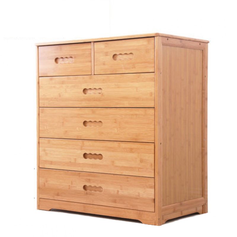 Contemporary Brown Accent Chest Rectangle Chest with Drawers