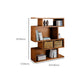 Geometric Closed Back Bookshelf Contemporary Wood Bookcase with Shelves Clearhalo 'Bookcases' 'furn' 'furn_bookcases' 'Furniture' 'Office Furniture' 1200x1200_90dd795d-f571-4a99-ba76-0f63431ed554