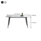 Rectangle Shape Industrial Style Dining Table Sintered Stone Fixed Table for Restaurant Clearhalo ' dining_table' 'Dining Tables & Seating' 'Dining Tables' 'furn' 'furn_dining_table' 'Furniture' 'furniture_dining_table' 'Kitchen & Dining Furniture' 'kitchen&dining_furn' 'kitchen' 'kitchen_dining_table' 1200x1200_90e1d473-ecc2-48f7-9d29-8f3dda23f022