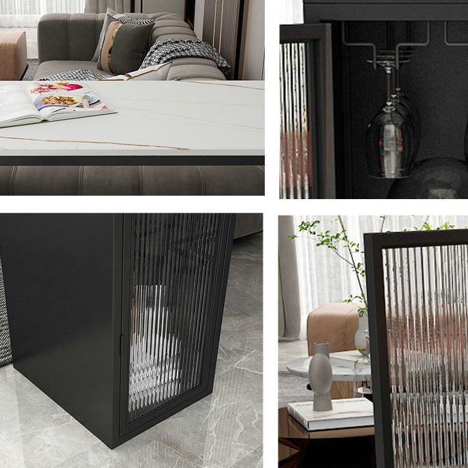 Contemporary Style Bar Counter Table Sintered Stone Table for Kitchen Clearhalo 'Bar Furniture' 'Bar Tables' 'bar_tables' 'furn' 'furn_bar_tables' 'Furniture' 'Kitchen & Dining Furniture' 1200x1200_90e20bab-096e-4145-94de-c59646b934ad