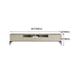 Modern Stone & Wood TV stand 18.11 "H 3/4-Drawer TV con scaffali
