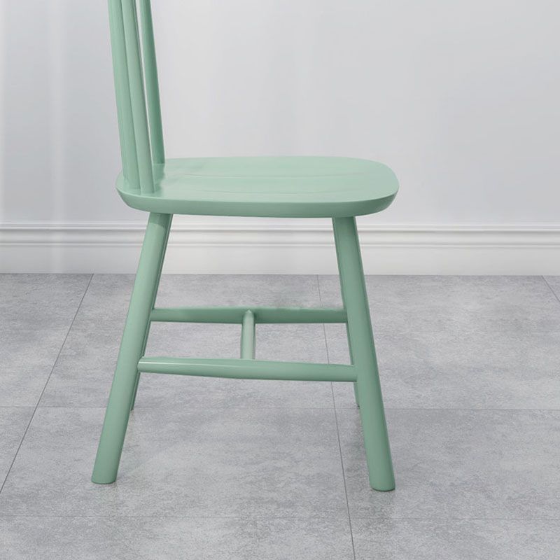 Indoor Scandinavian Side Chair Wood Upholstered Windsor Back Dining Room Chair (Set of 2) Clearhalo ' kitchen&dining_furn' 'Dining Chairs' 'Dining Tables & Seating' 'dining_chair' 'furn' 'furn_dining_chair' 'Furniture' 'furniture_dining_chair' 'Kitchen & Dining Furniture' 'kitchen' 1200x1200_90e21fef-d4db-4395-86c6-abdbe3a17f7c