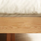 Conjunto de marco de cama de cama natural de la cama de plataforma de madera de 5.12 "