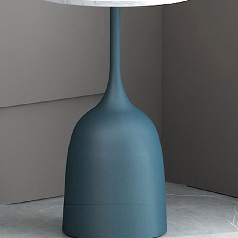 TABELLA MODERA METALLICA FINE FEDSTALE 23.6 "TAVOLO TOUND LATURA