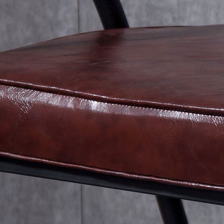 Nordic Design Faux Leather Side Chair Open Back Dining Side Chairs Clearhalo 'Dining Chairs' 'Dining Tables & Seating' 'dining_chair' 'furn' 'furn_dining_chair' 'Furniture' 'furniture_dining_chair' 'Kitchen & Dining Furniture' 1200x1200_90e3b376-7fac-4236-97aa-77af558a00a1