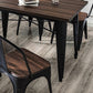 Set tavolo da pranzo per caffetteria 1/2/3/5/7 pezzi Set dinette in legno e metallo
