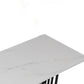 Stone Bar Dining Table Modern Rectangle Bar Table with Double Pedestal for Kitchen Clearhalo 'Bar Furniture' 'Bar Tables' 'bar_tables' 'furn' 'furn_bar_tables' 'Furniture' 'furniture_bar_tables' 'Kitchen & Dining Furniture' 1200x1200_90e745e2-65b2-4261-a87a-eb6192e62dea