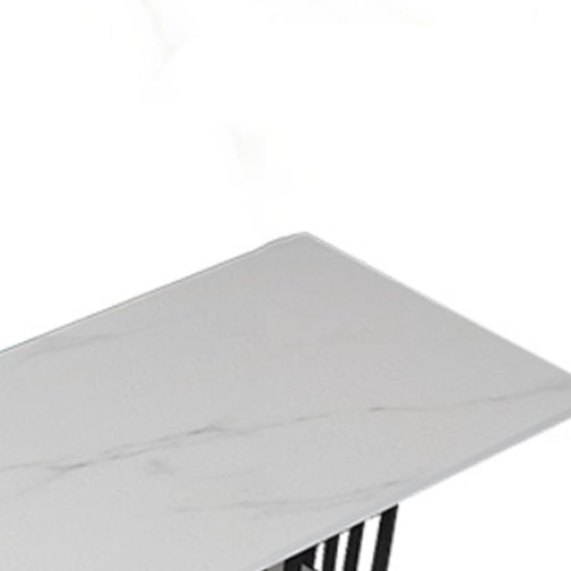 Stone Bar Dining Table Modern Rectangle Bar Table with Double Pedestal for Kitchen Clearhalo 'Bar Furniture' 'Bar Tables' 'bar_tables' 'furn' 'furn_bar_tables' 'Furniture' 'furniture_bar_tables' 'Kitchen & Dining Furniture' 1200x1200_90e745e2-65b2-4261-a87a-eb6192e62dea