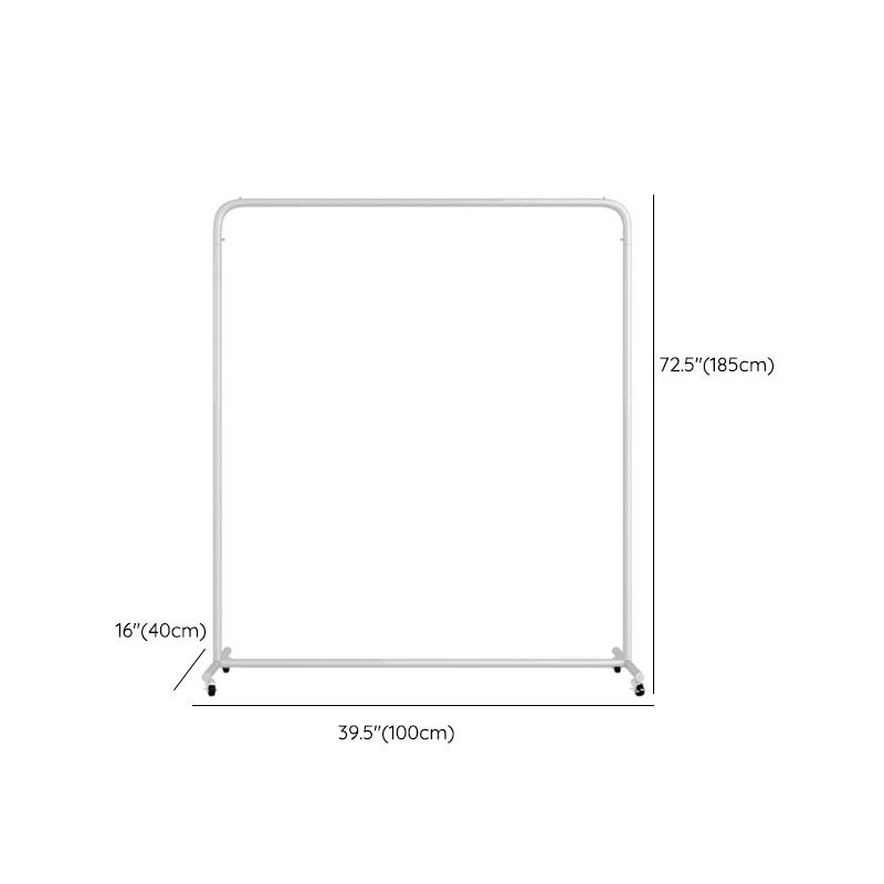 Contemporary Coat Rack Hanging Rail Metal Framed Entryway Kit Clearhalo 'Entry & Mudroom Furniture' 'furn' 'furn_hall_tree_coat_racks' 'Furniture' 'Hall Trees & Coat Racks' 'hall_tree_coat_racks' 1200x1200_90e7fbe5-92ec-477e-9bdc-64f070afdb22