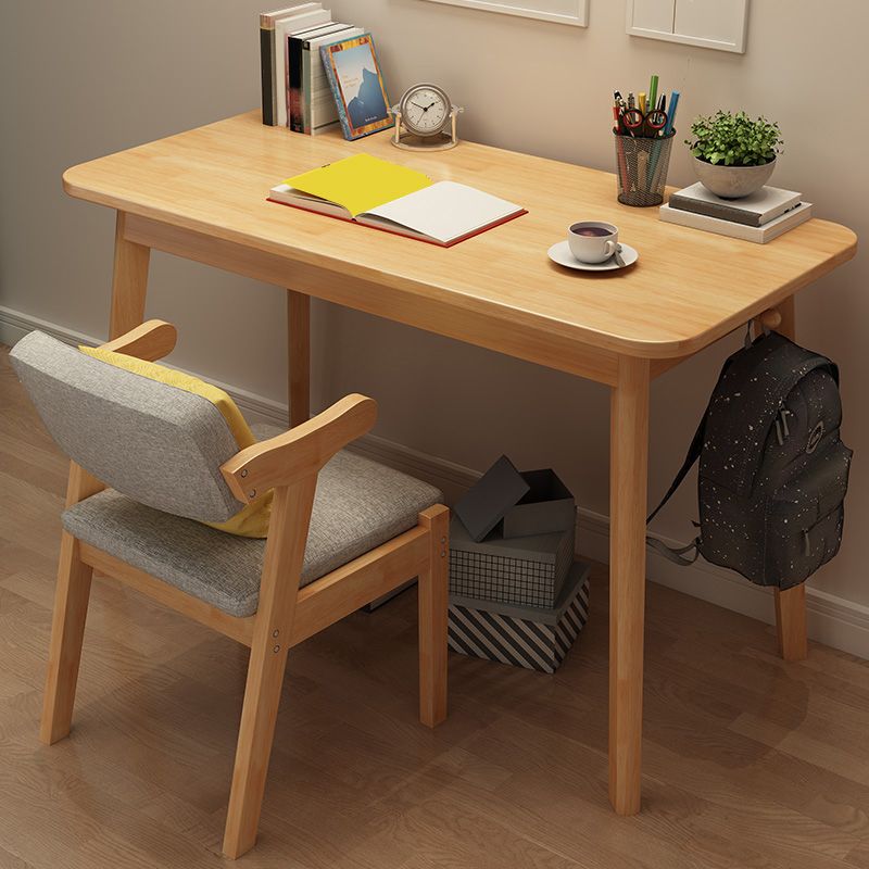 Modern Style Wooden Office Desk Rectangular Shape Task Desk with 4-Legs for Home Clearhalo 'furn' 'furn_office_desk' 'Furniture' 'Office Desks' 'Office Furniture' 'office_desk' 1200x1200_90e90d34-1e8e-4d7c-9a7e-b4ff45069b21