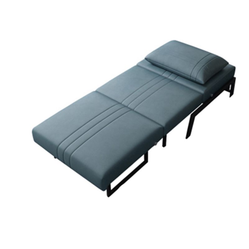 フェイクレザーコンテンポラリーソファベッドアームレスステイン耐性ベッドソファソファ