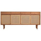 Sideboard contemporanea Porte Rattan Pinna armadio per soggiorno per soggiorno