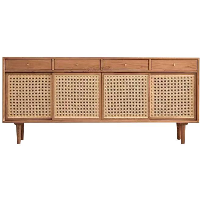 Sideboard contemporanea Porte Rattan Pinna armadio per soggiorno per soggiorno