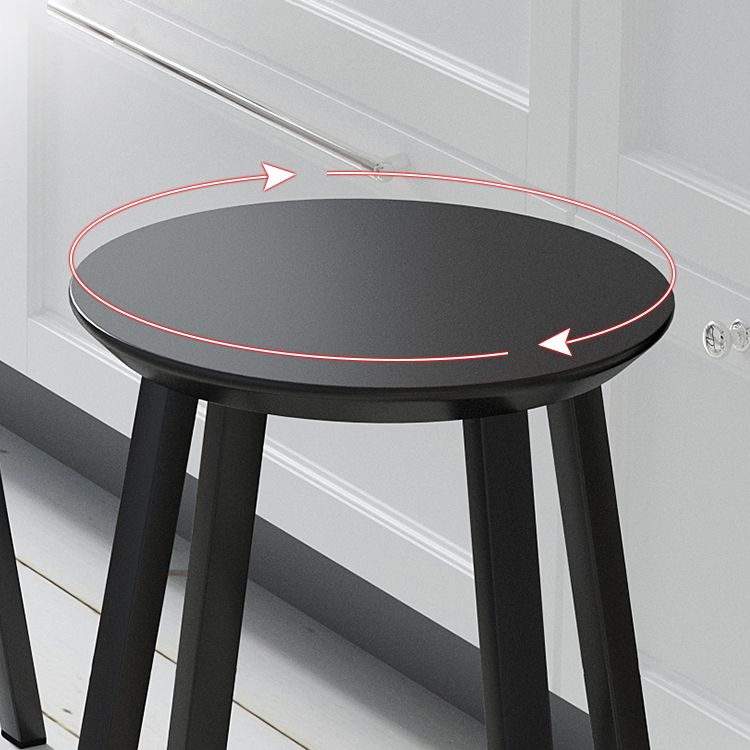 Contemporary Footrest Backless Barstool Matte Finish Iron Stool Clearhalo 'Bar Furniture' 'Bar Stools' 'bar_stools' 'furn' 'furn_bar_stools' 'Furniture' 'furniture_bar_stools' 'Kitchen & Dining Furniture' 1200x1200_90eccd44-8763-4789-85a4-6bcab720646e
