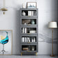 Modern Barrister Shelf Bookcase Gray Engineered Wood Bookshelf