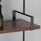 Wooden Wall Mounted Bookshelf Industrial Floating Storage Bookcase