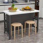 Rolling Contemporary Kitchen Island Stone Kitchen Island Table